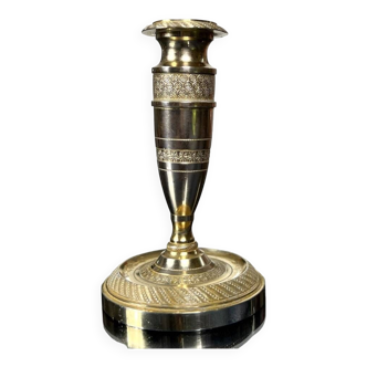 19th Century Bronze Candlestick - Empire Style - Candlestick