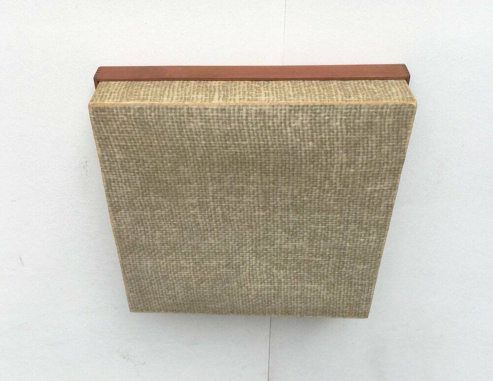 Mid-Century Minimalist Cocoon Ceiling Lamp in Teak, 1960s