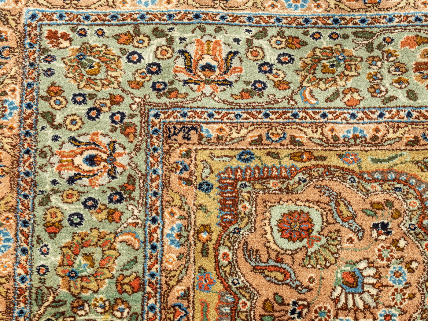 1960s kashmar carpet, 255 x 335