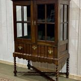 English mahogany display case from the late 19th century