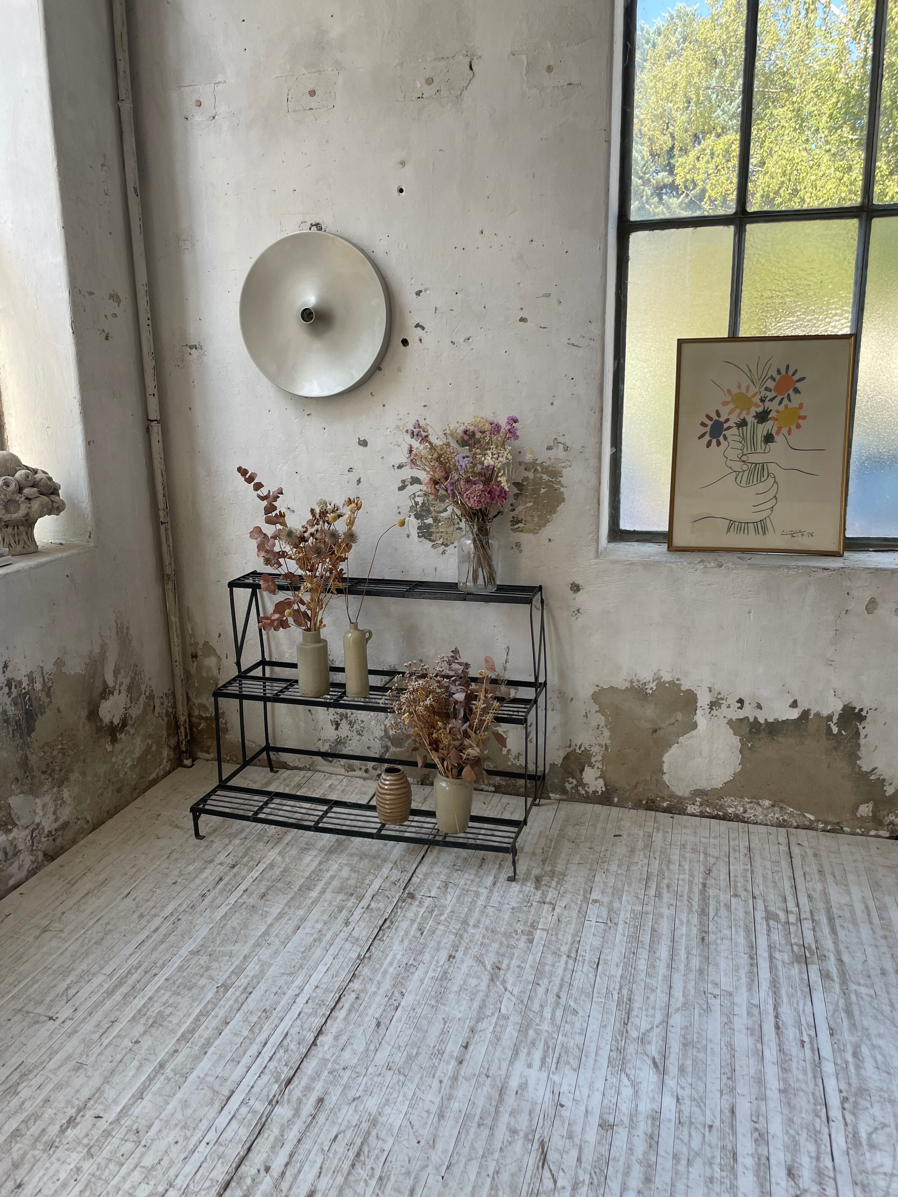 Plant holder florist metal staircase