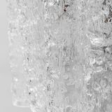 1960s vintage modern antique blown murano glass 3-light chandelier