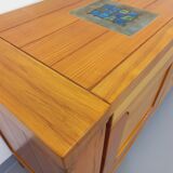 Vintage Maison Regain sideboard in solid elm from the 70s