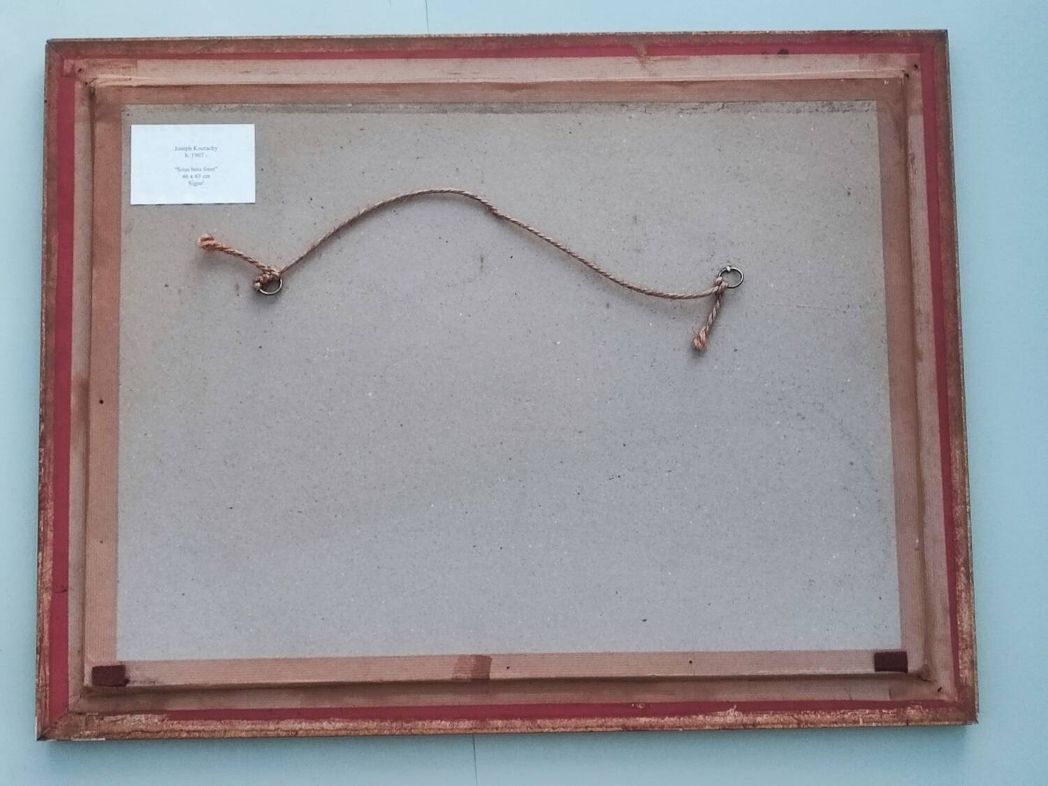 Peinture à l'huile de Joseph Koutachy