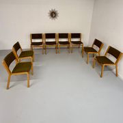Set of 8 Thygesen and Sorensen / Magnus Olesen designer chairs from the 70s