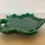 Empty pocket green ceramic leaf