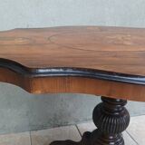 Napoleon III violin table in burr walnut