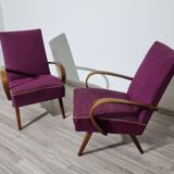 Vintage Armchairs by Jaroslav Smidek, 1960s, Set of 2
