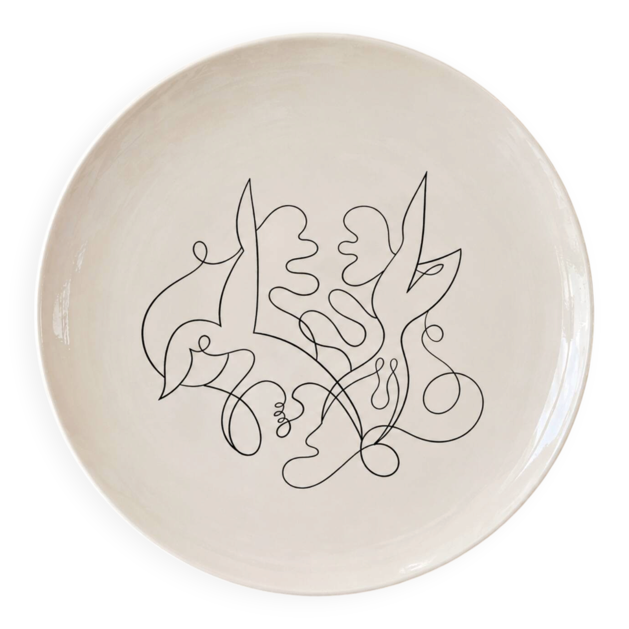 Robert Picault pour Longchamp – Plat « Oiseau » années 60