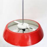 1960's Red Mid Century Ceiling Lamp by Josef Hurka for Napako