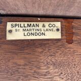 English table in solid mahogany, early twentieth