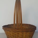 Triple handhelz wicker basket