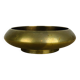 Vintage round gold-plated brass pocket tray