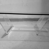 Glass and plexiglass coffee table 1970