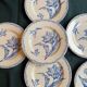 6 Ironstone Flat Plates K G Luneville Tulip Pattern