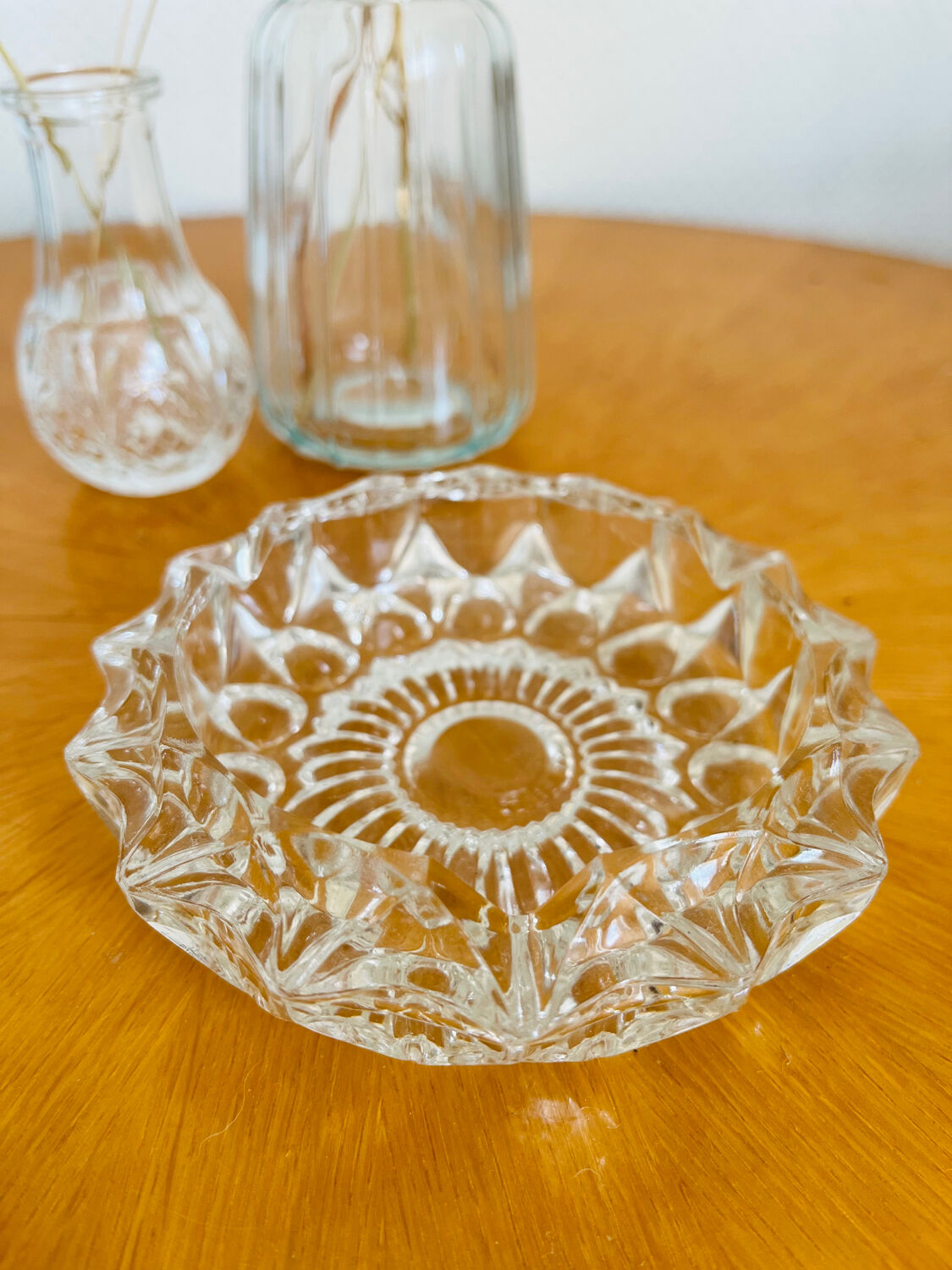 Vintage glass ashtray
