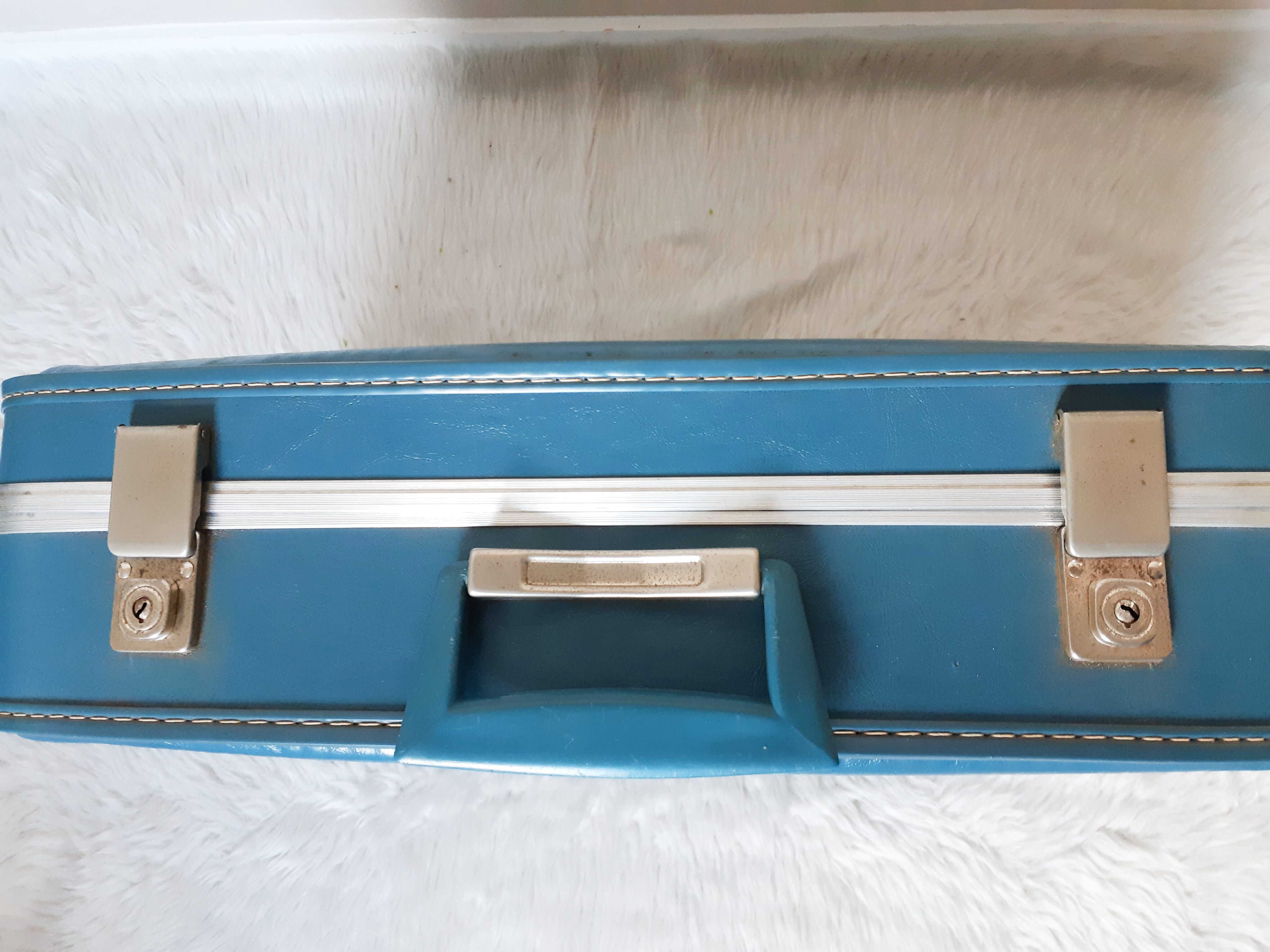 Blue "Hotesse" suitcase
