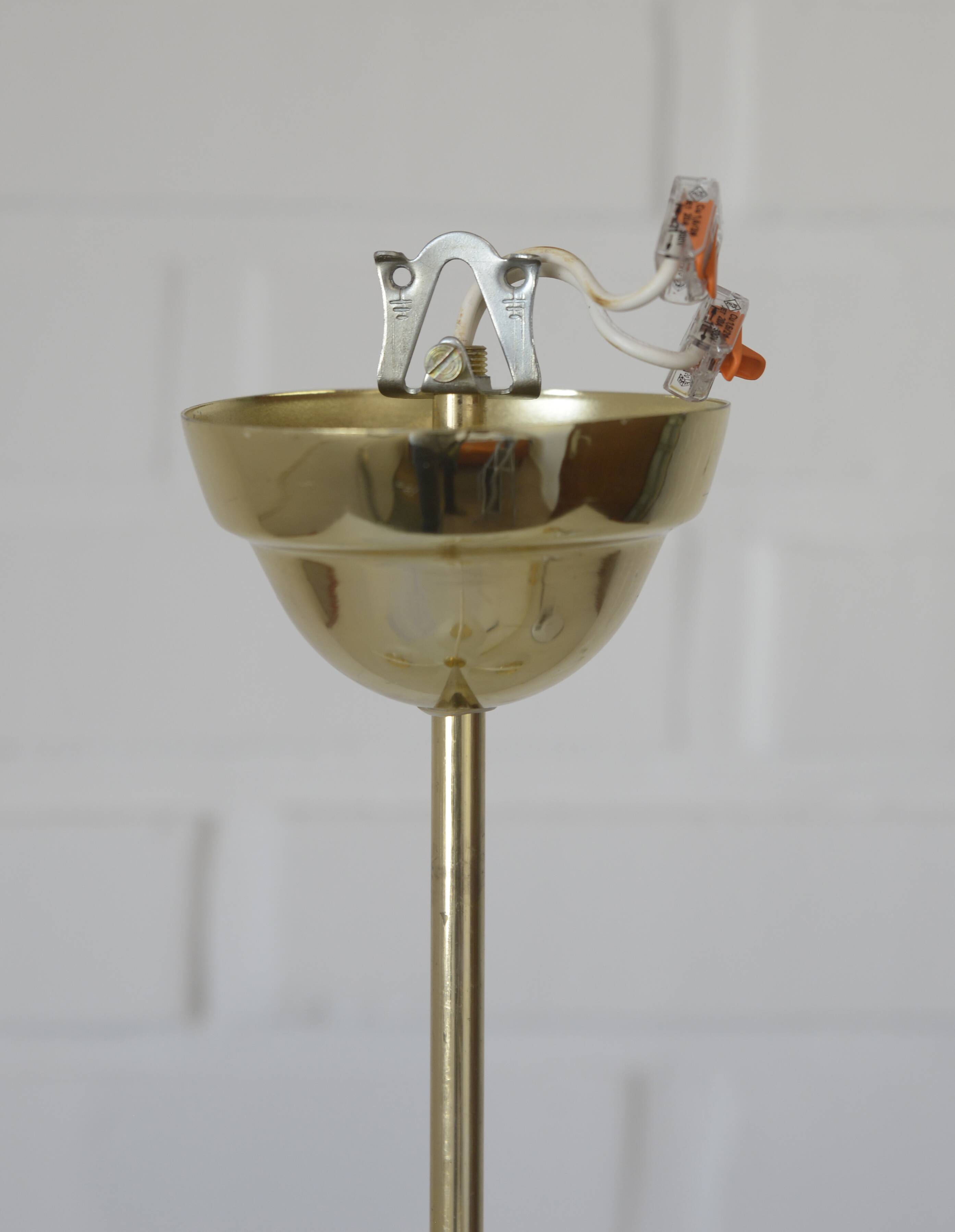 Vintage chandelier MCM Sputnik pendant lamp 1970s white hanging lamp