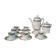 Service à café porcelaine fine art déco 21 pièces Limoges
