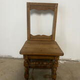 Solid oak chair for children