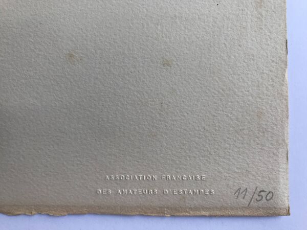 Pierre Fichet, Composition, 1973. Sérigraphie originale signée au crayon