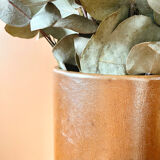 Glazed stoneware tube vase