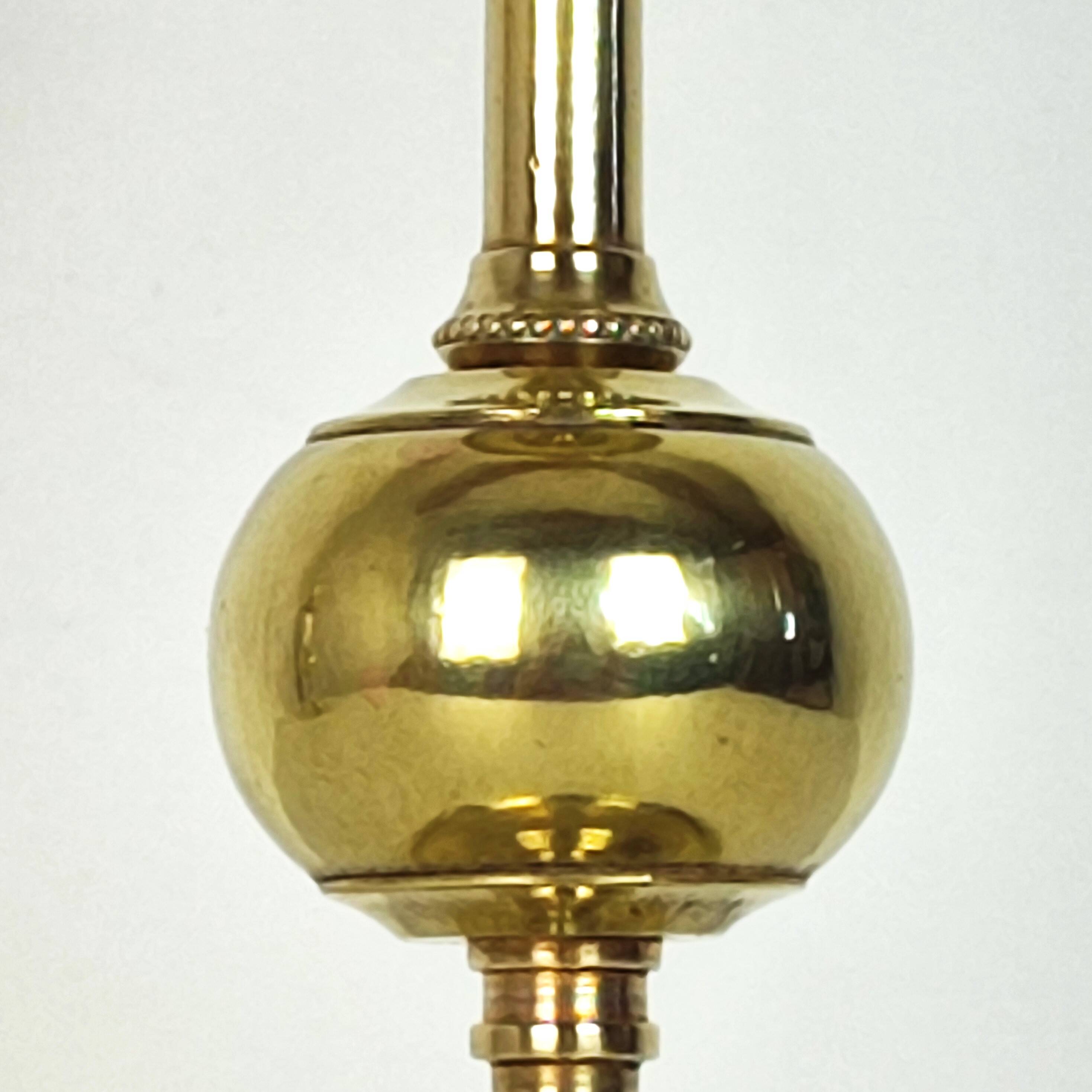 Pair of brass candlesticks