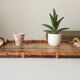 Vintage serving dish in bamboo and rattan Diamond Head Hawaii Tiki 60's