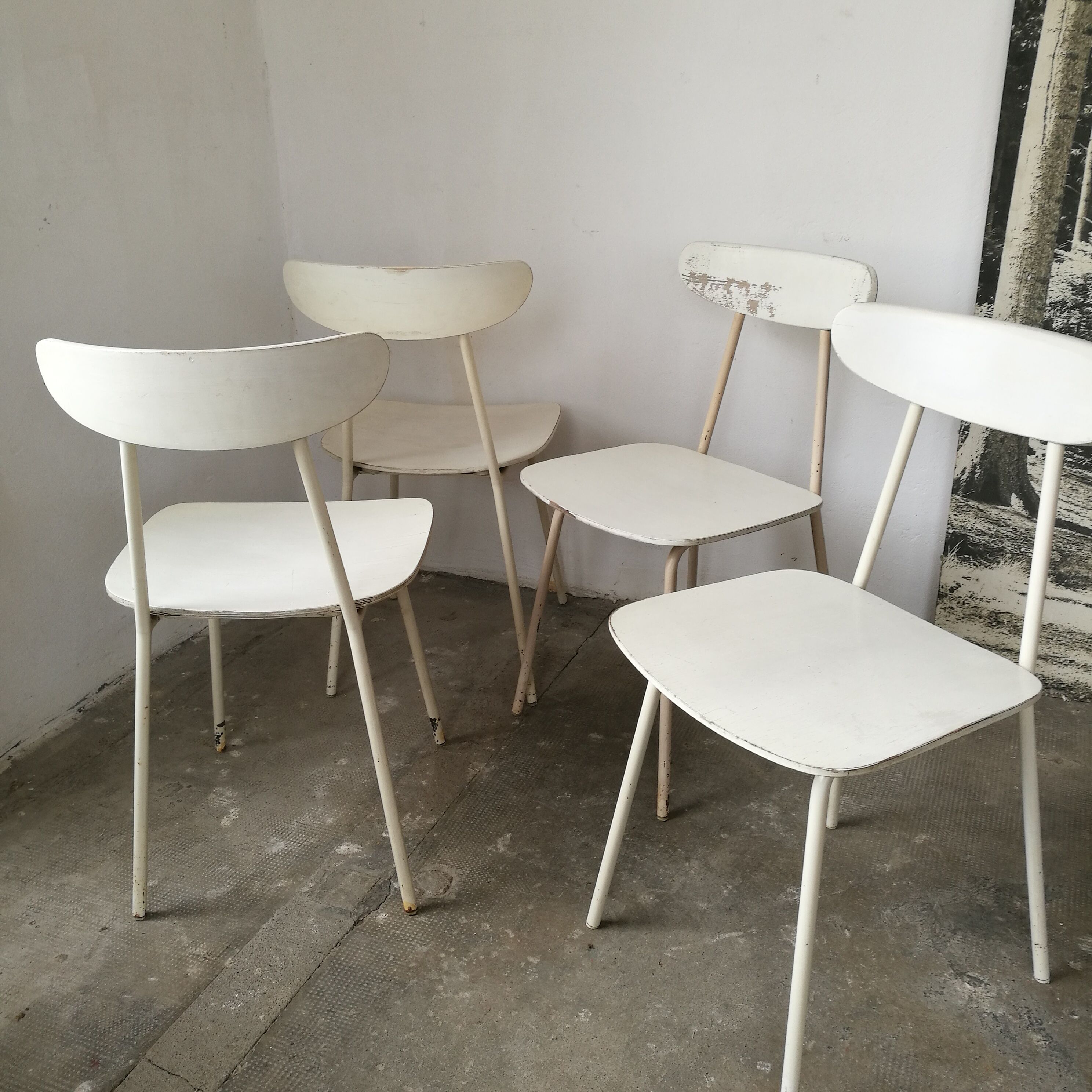 Set of 4 hiller vintage chairs