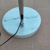Chrome arc floor lamp