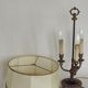 French Empire Style 3 Light Boulotte Table Lamp with Lion Feet and Shade