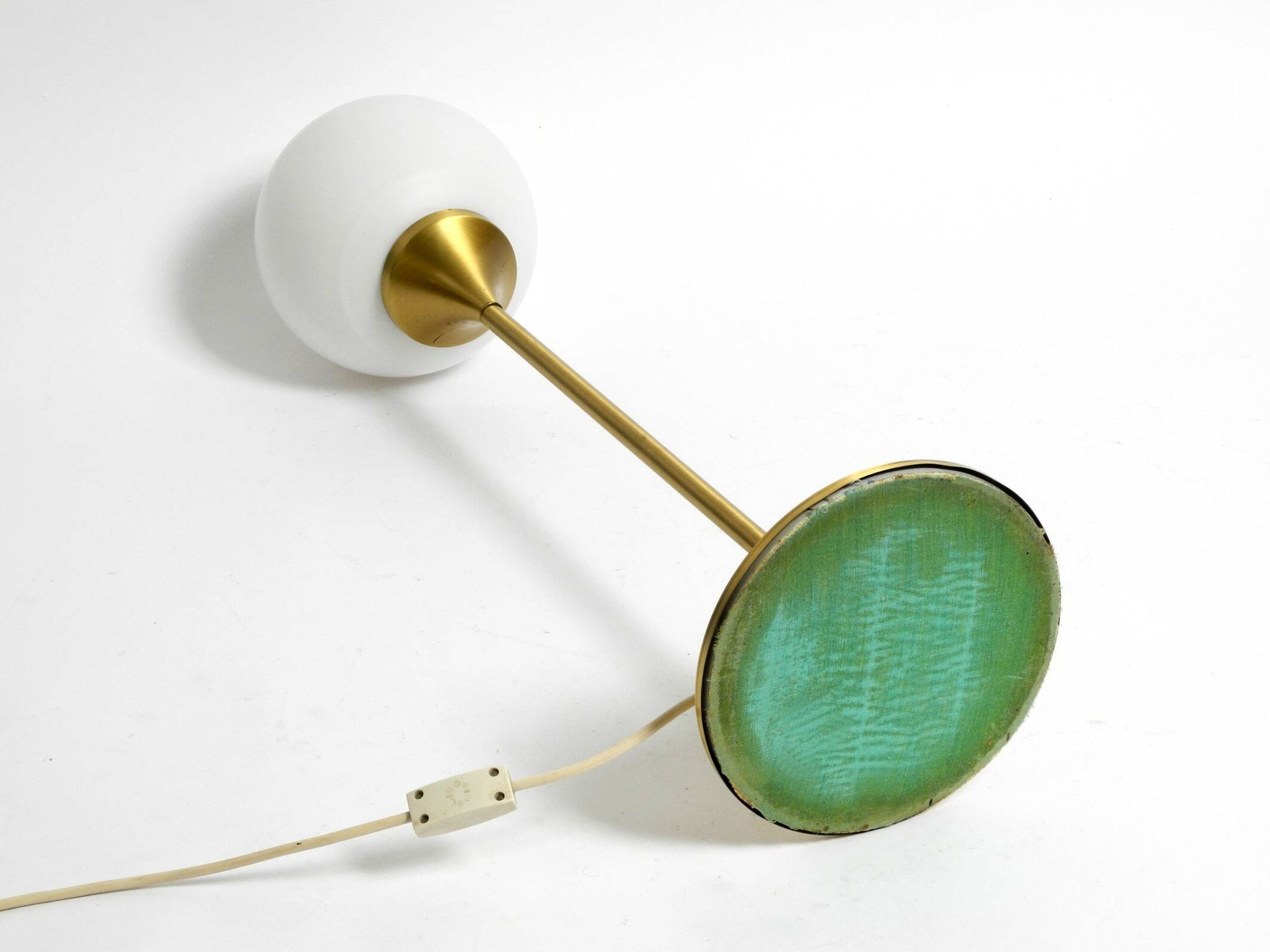 1960s table or floor lamp with a large glass ball from Sölken Leuchten