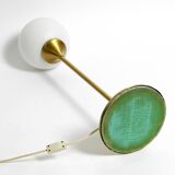 1960s table or floor lamp with a large glass ball from Sölken Leuchten