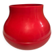 Red plastic vase height