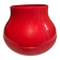 Red plastic vase height