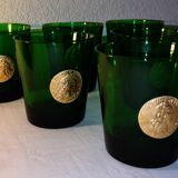 Lot of golden seal glasses