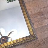 Art Deco mirror, gilded with feula leaf - "Firmin"