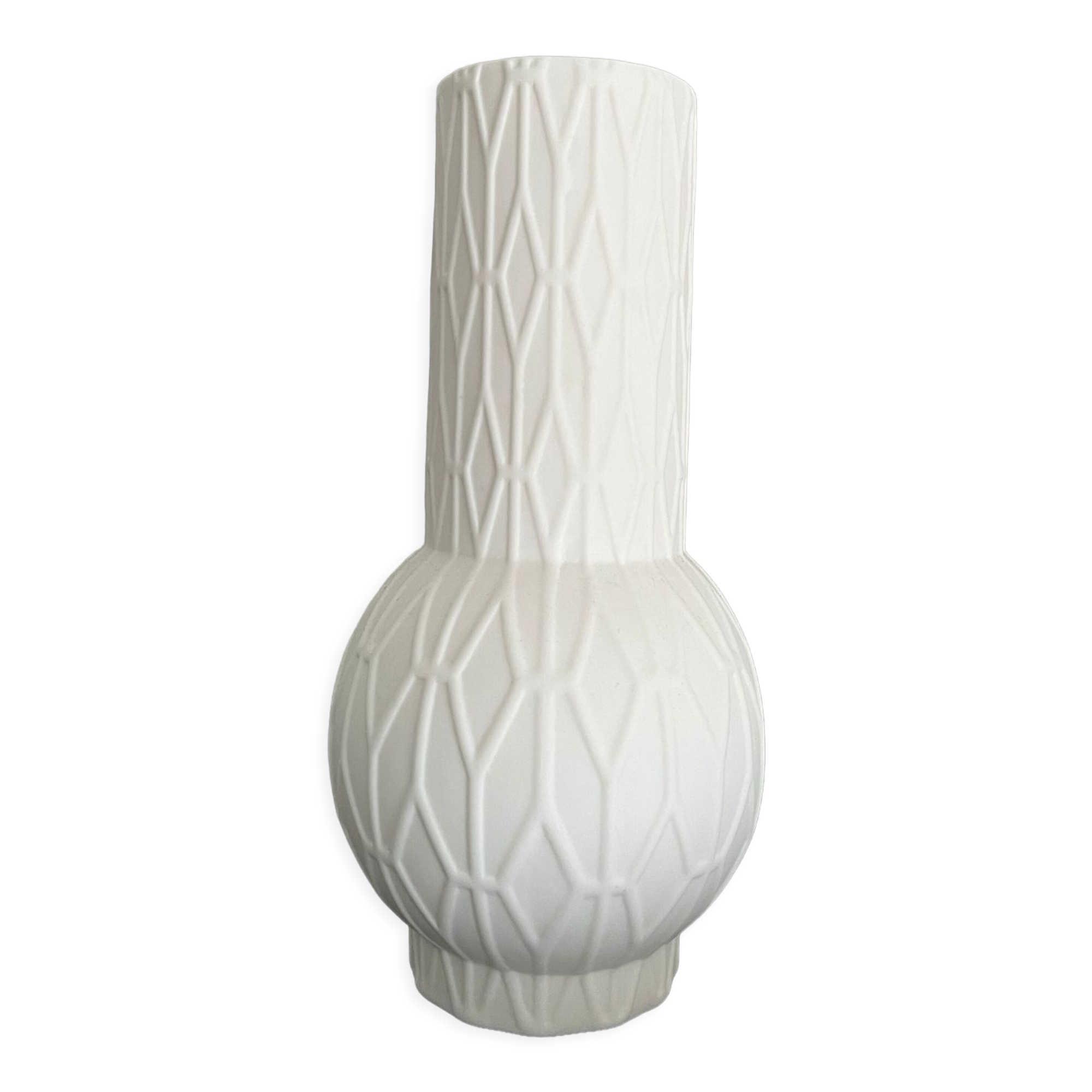 Vase blanc porcelaine HK Living