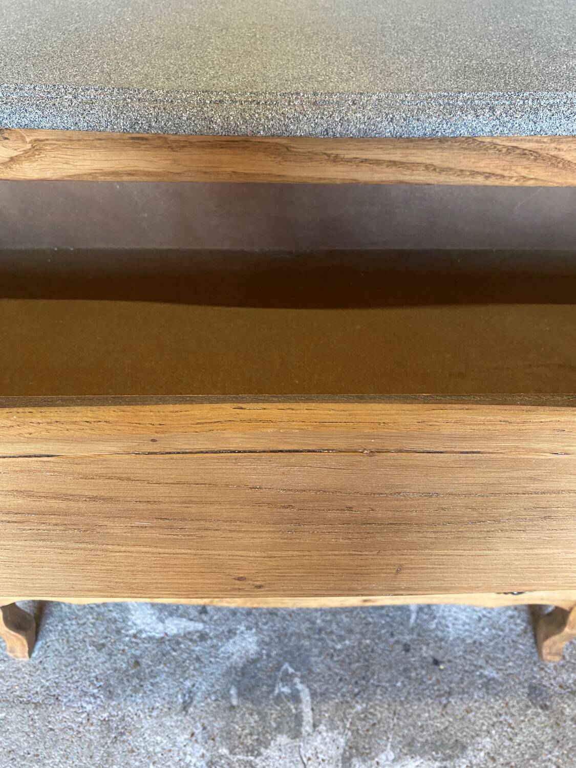 Granite effect chest of drawers