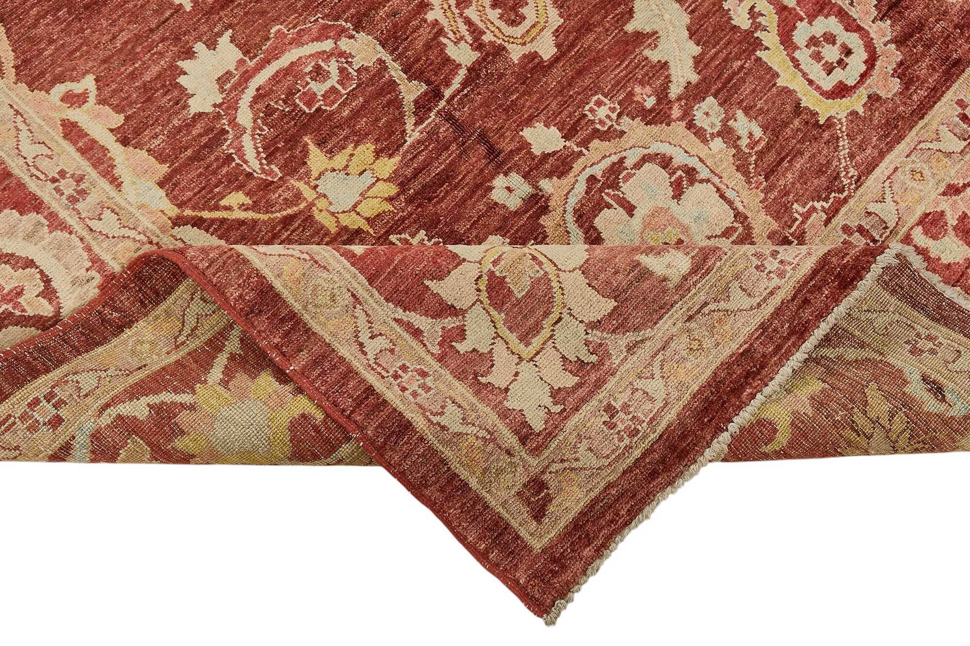 Turkish Handknotted Wool Oushak Rug 216 cm x 298 cm