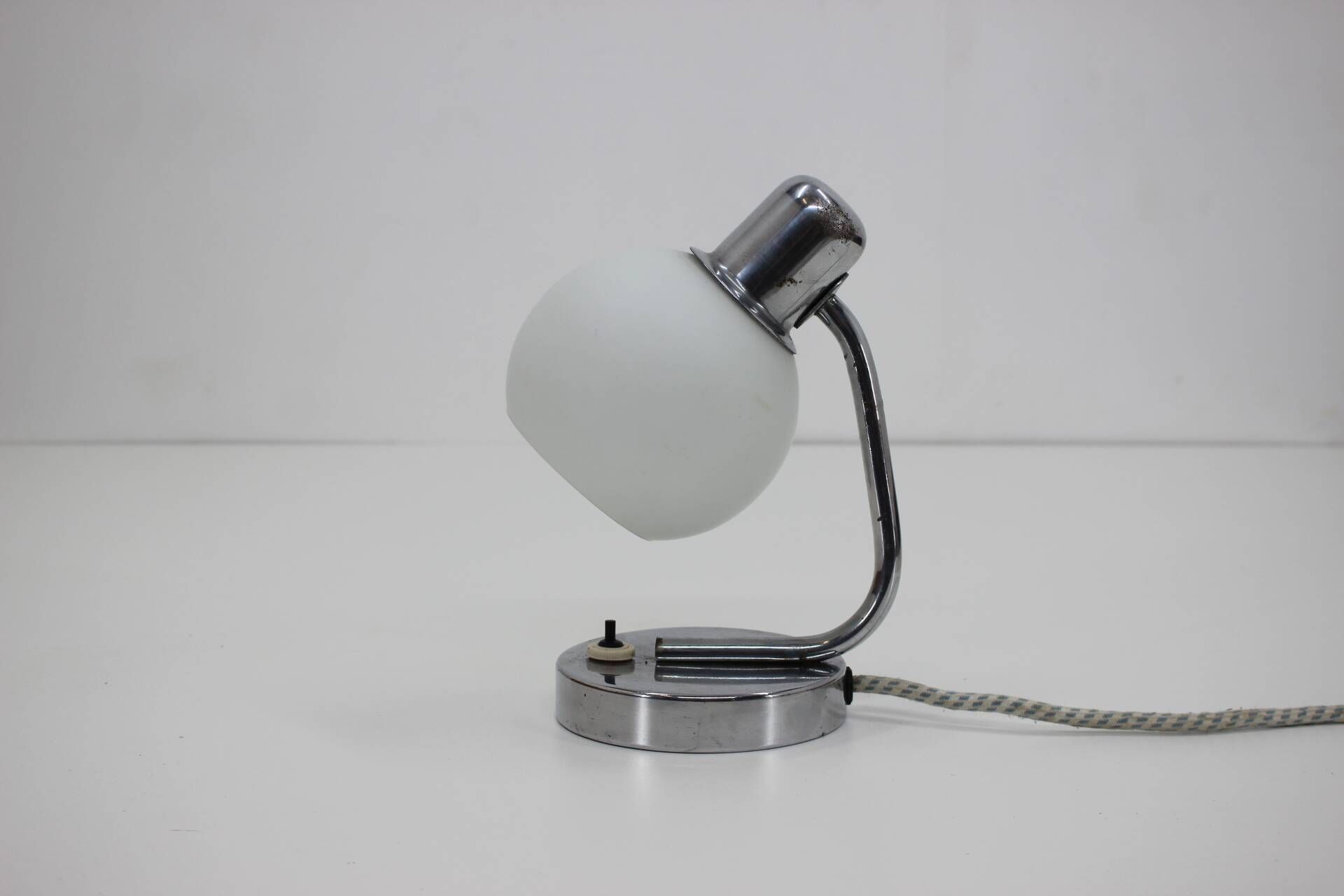 1940s Bauhaus table lamp, Czechoslovakia