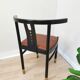 Vintage THONET Bentwood Dining Chair: Postmodern Brown Leather Seat