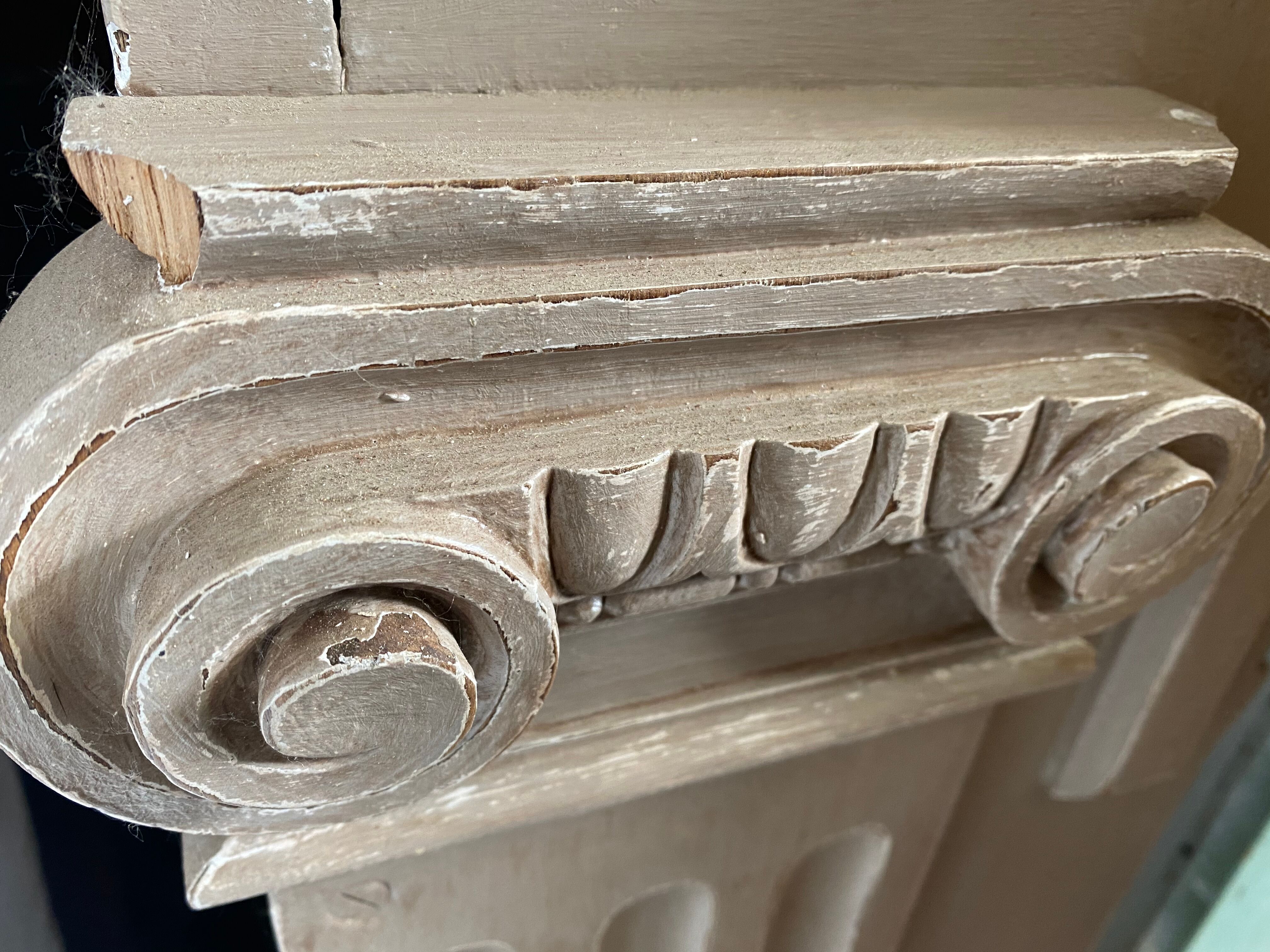 Wooden fireplace surroundings