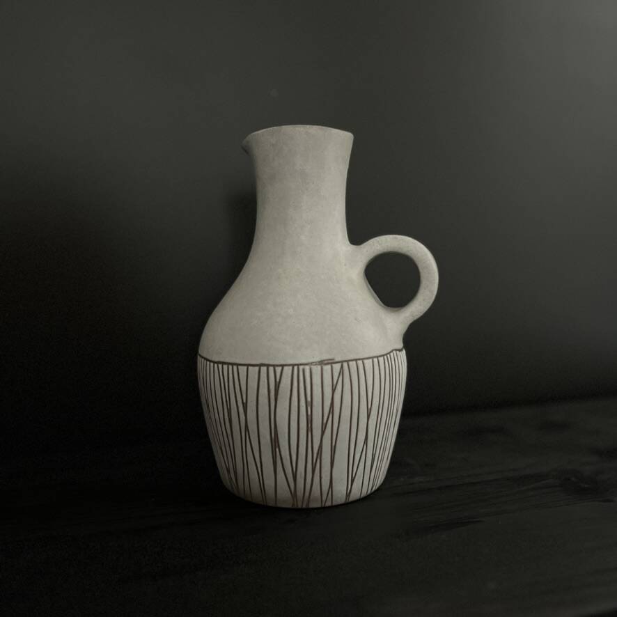 Jug of the Ruelland couple in ceramic