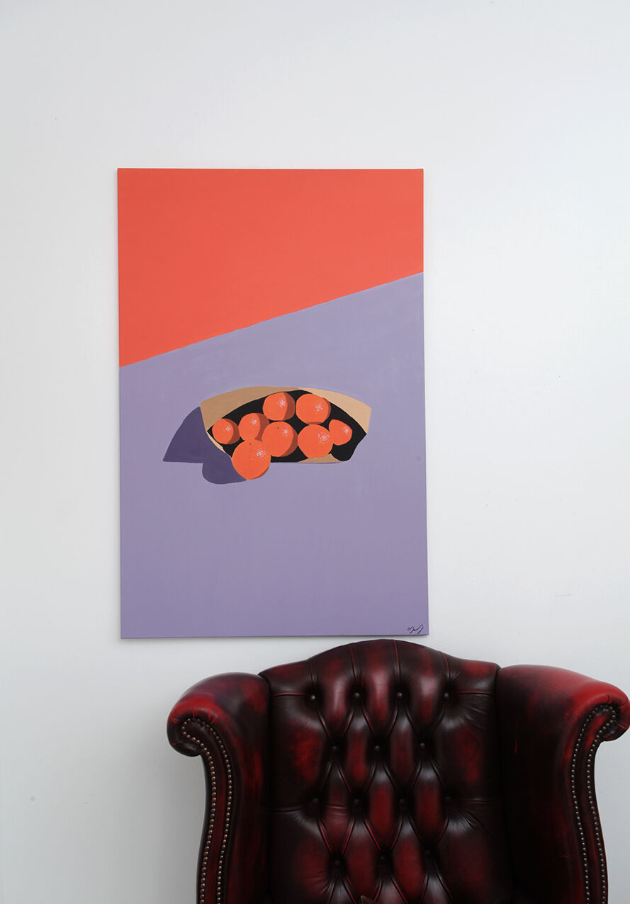 Contemporary painting on canvas - Oranges