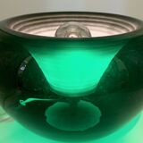 Lampe verte en verre de Murano, space age, 1970