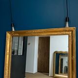 Old mirror 148.5cm/115.5cm mercury glass