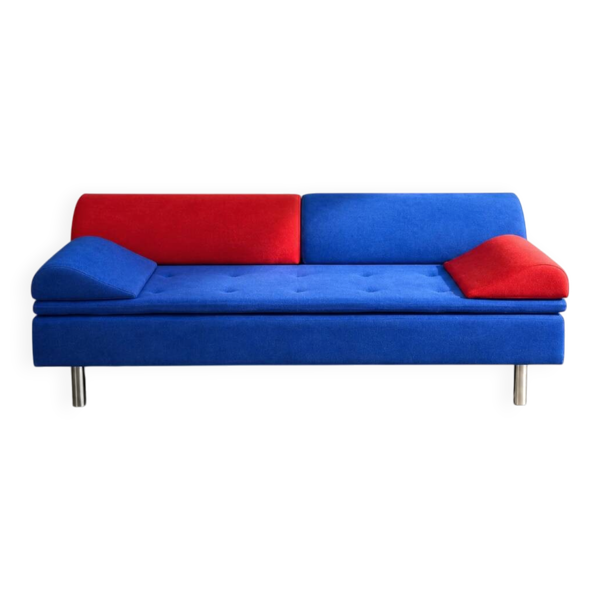 Sofa Diva Daybed vintage danois de style Memphis du milieu du siècle par G. Olsen