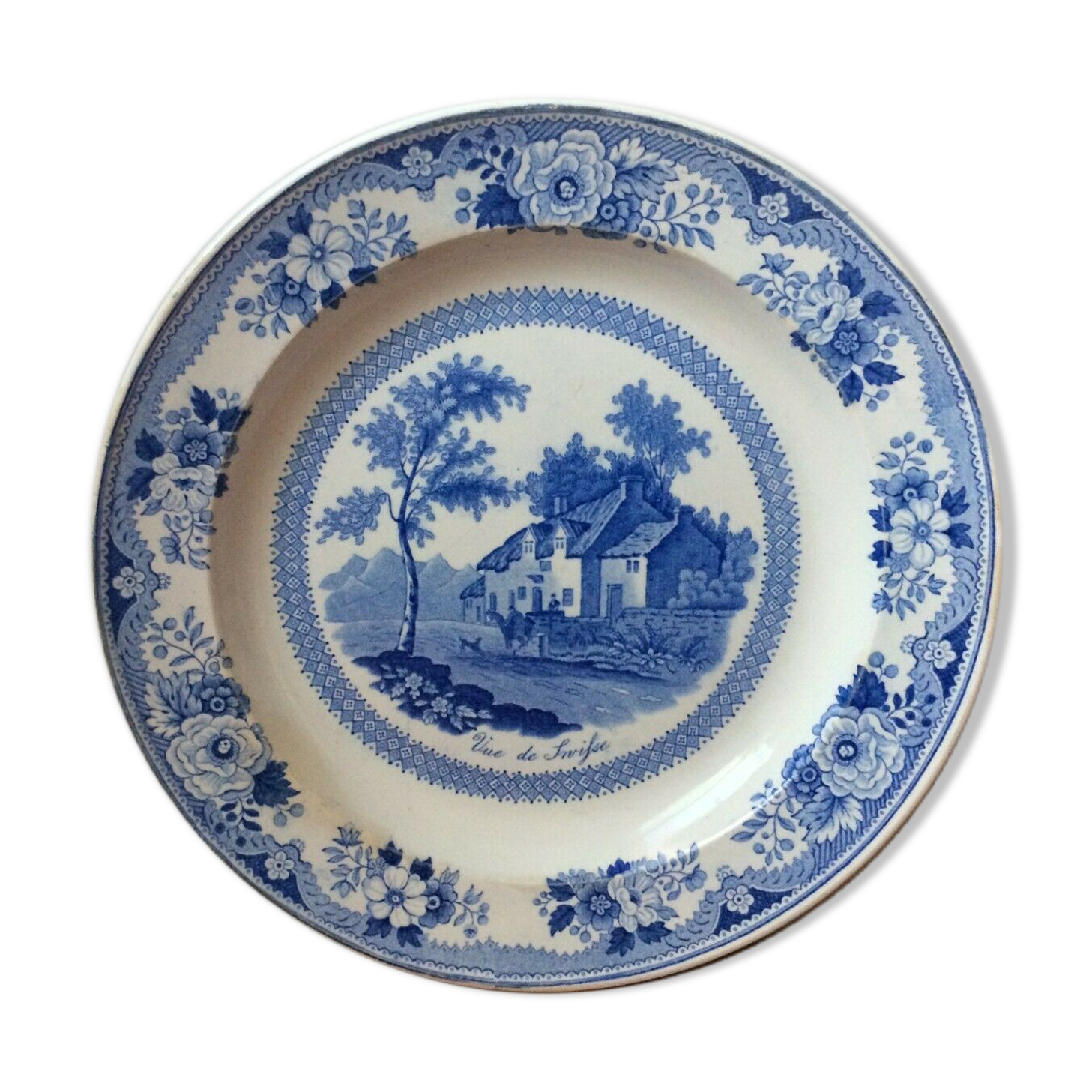Gien earthenware plate seen from Swifse