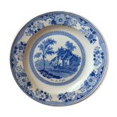 Assiette en faïence de Gien vue de Swifse